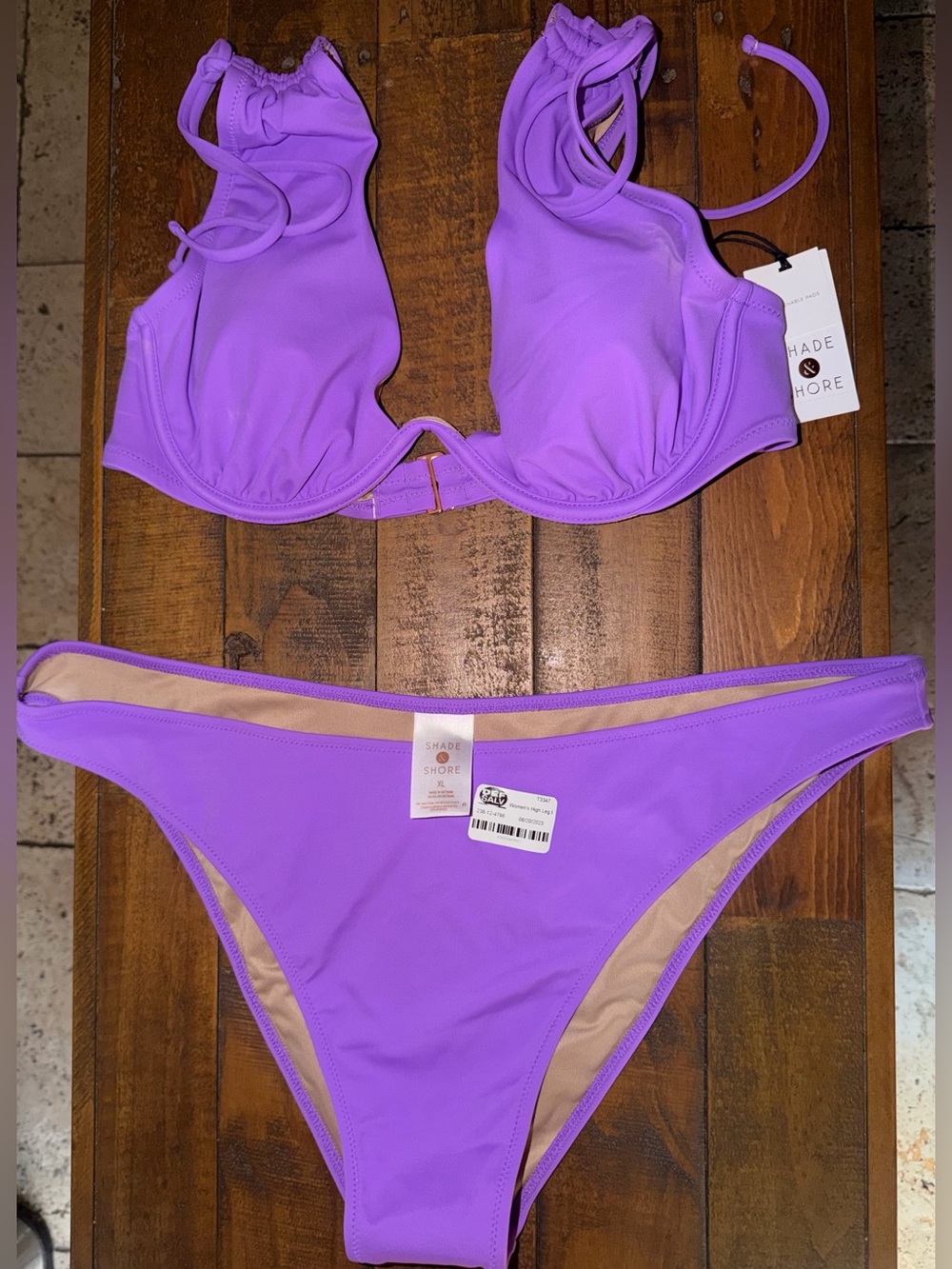 Shade & Shore Lilac Underwire Bikini Set